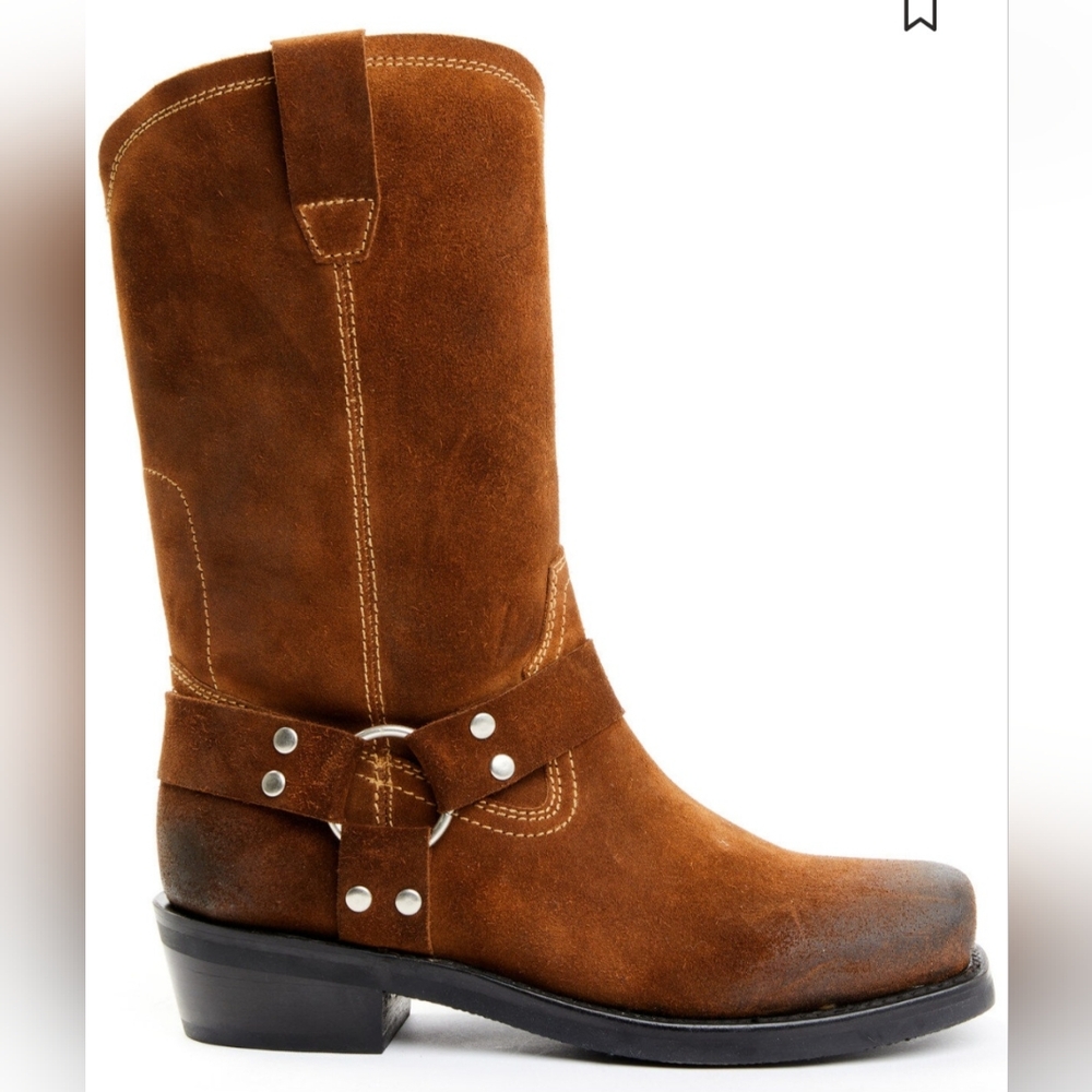 Men's Brothers And Sons Brown Boots Square Toe NWT